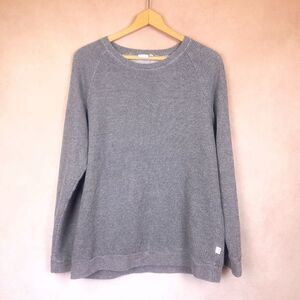 Onia Gray Raglan Sleeve French Terrycloth Sweatshirt Size Large